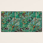 Leaf and Snake pattern Desk Mat Gallery Image 3