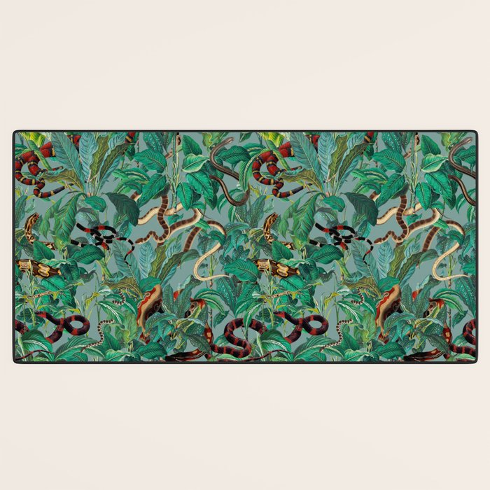 Leaf and Snake pattern Desk Mat Gallery Image 3