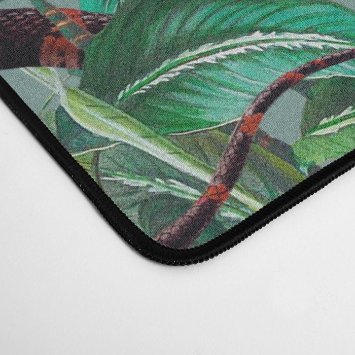 Leaf and Snake pattern Desk Mat Gallery Image 4