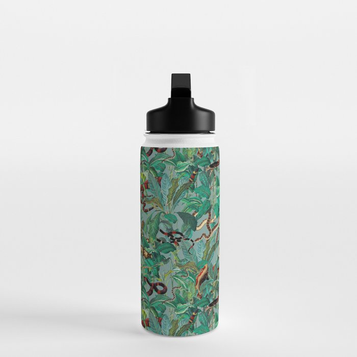Leaf and Snake pattern Water Bottle Gallery Image 3
