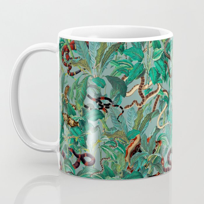 Leaf and Snake pattern Coffee Mug Gallery Image 3