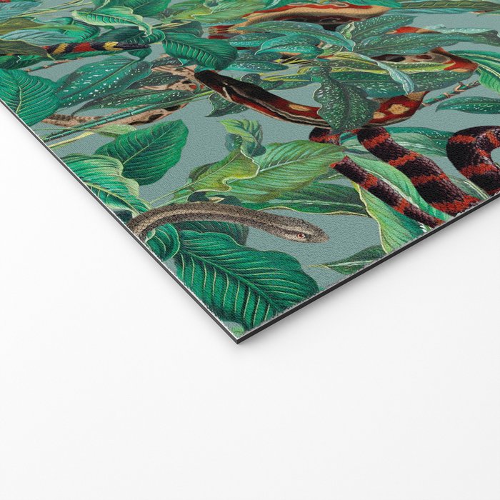 Leaf and Snake pattern Welcome Mat Gallery Image 2