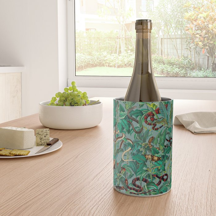 Leaf and Snake pattern Wine Chiller Gallery Image 4
