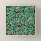 Leaf and Snake pattern Mini Art Print Gallery Image 1