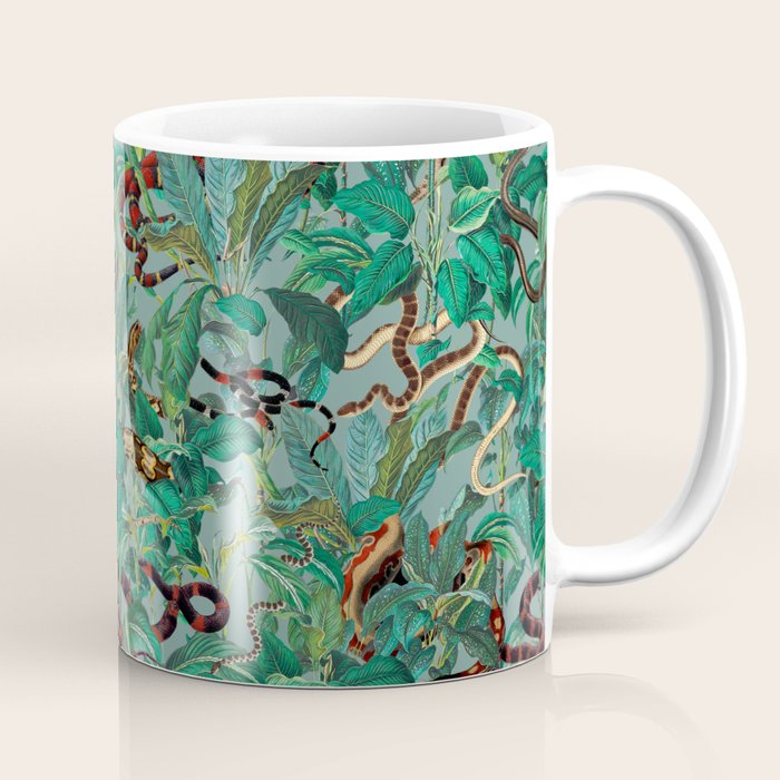 Leaf and Snake pattern Coffee Mug Gallery Image 1