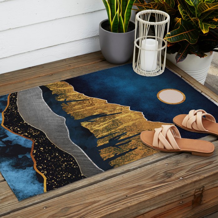 Midnight Desert Moon Outdoor Rug Gallery Image 2