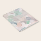 Fuzzy Flowers II - Mint Seafoam Green Dusty Rose Blush Pink Pastel Abstract Flower Painting Art Notebook Gallery Image 2