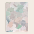 Fuzzy Flowers II - Mint Seafoam Green Dusty Rose Blush Pink Pastel Abstract Flower Painting Art Notebook Gallery Image 4