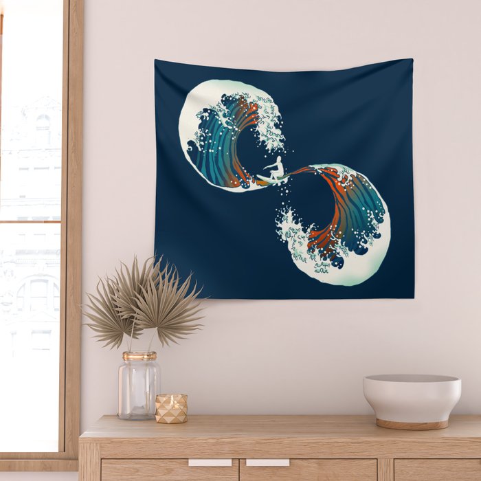 The Wave is forever Wall Tapestry Gallery Image 2