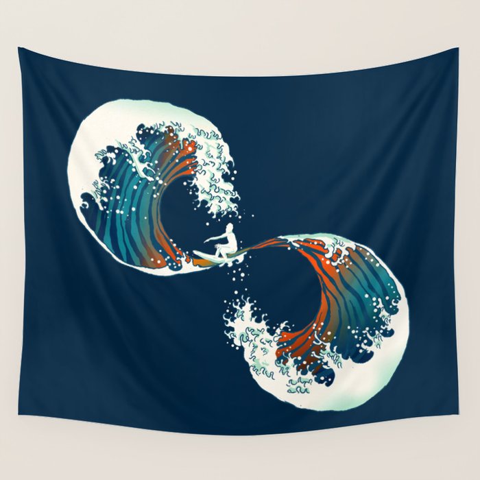 The Wave is forever Wall Tapestry Gallery Image 4