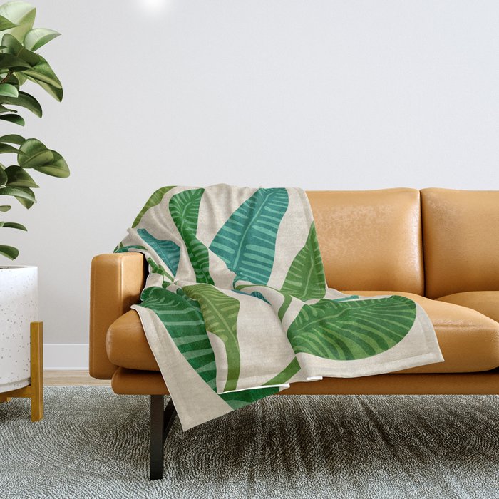 Let's Go Botanical Throw Blanket Gallery Image 1