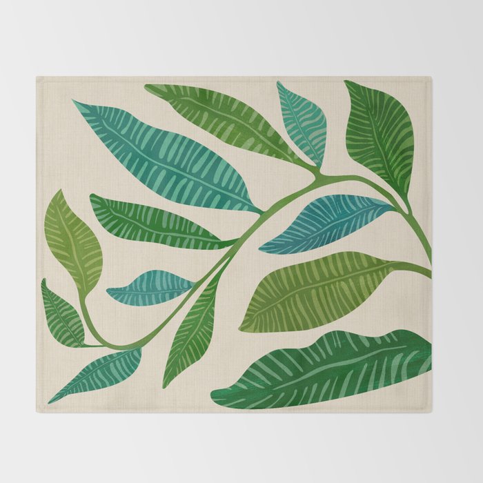 Let's Go Botanical Throw Blanket Gallery Image 2