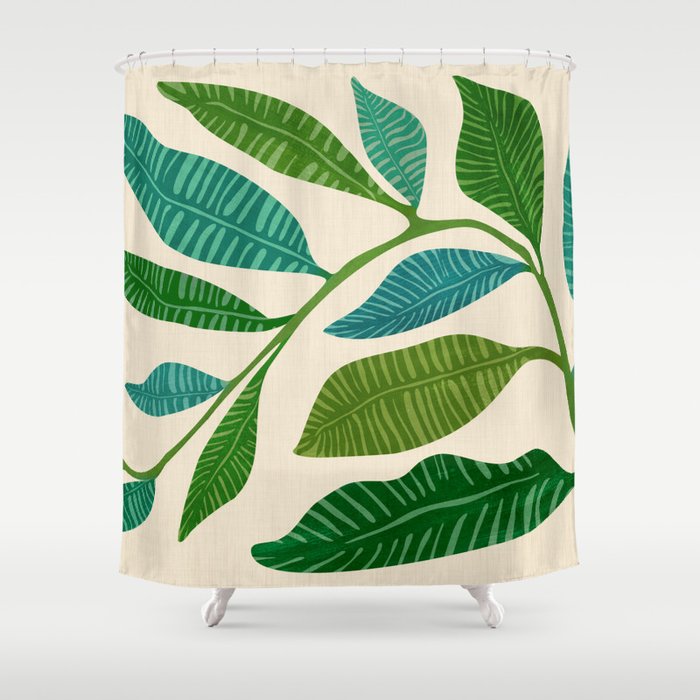 Let's Go Botanical Shower Curtain Gallery Image 1