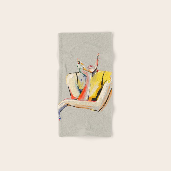 Minimal Abstract Woman 3 Bath Towel Gallery Image 1