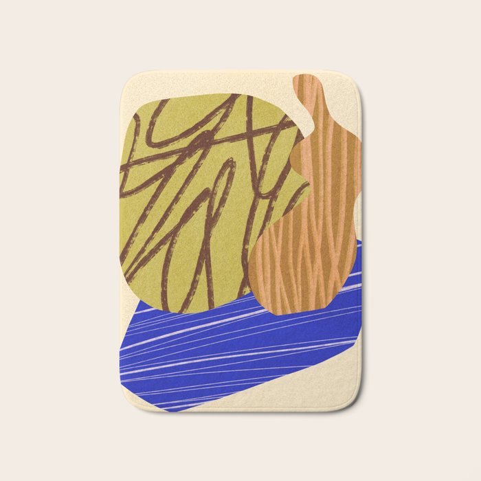 Abstract composition E01 Bath Mat Gallery Image 1