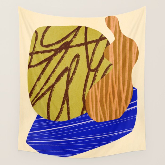 Abstract composition E01 Wall Tapestry Gallery Image 4