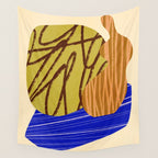 Abstract composition E01 Wall Tapestry Gallery Image 4