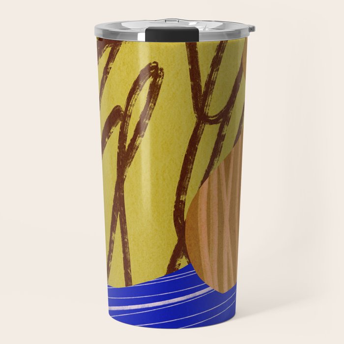 Abstract composition E01 Travel Mug Gallery Image 1