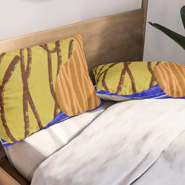 Abstract composition E01 Pillow Sham Gallery Image 2