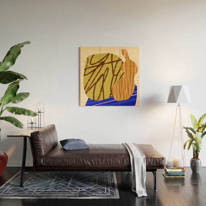 Abstract composition E01 Wood Wall Art Gallery Image 2