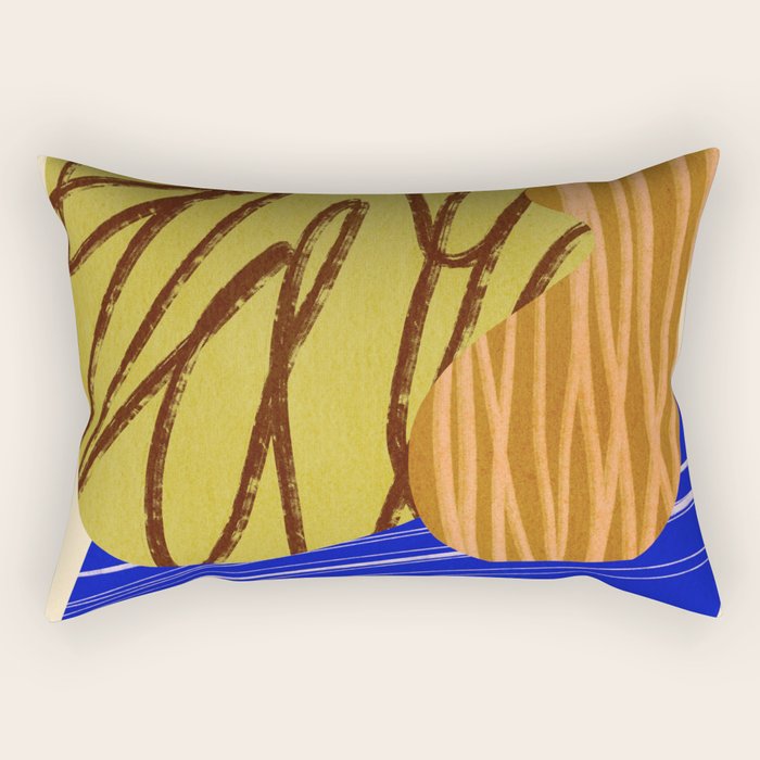 Abstract composition E01 Rectangular Pillow Gallery Image 1