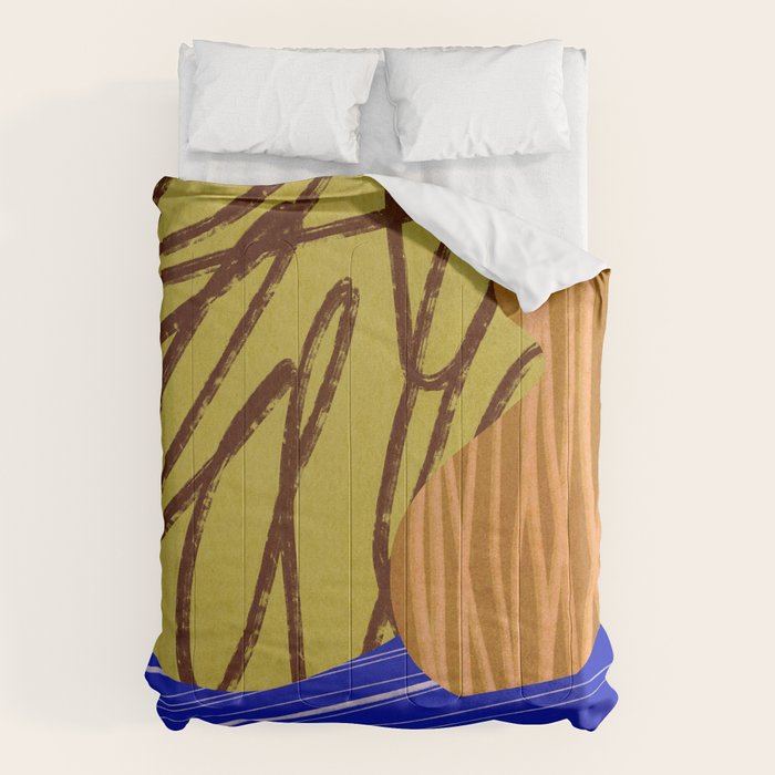 Abstract composition E01 Comforter Gallery Image 6