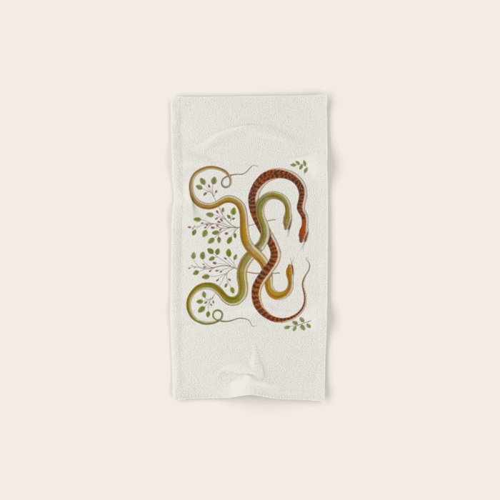 Snakes by Albertus Seba Bath Towel Gallery Image 1