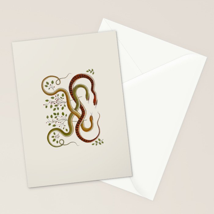 Snakes by Albertus Seba Stationery Card Gallery Image 2