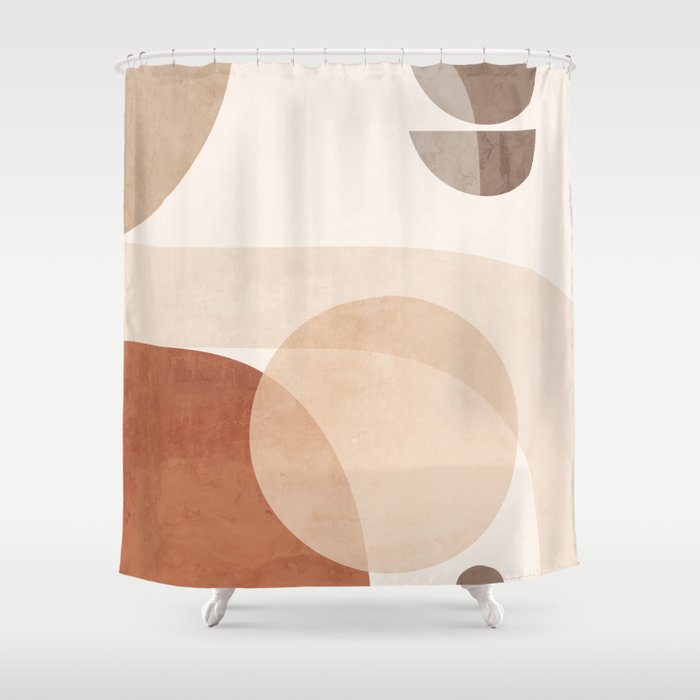 Abstract Minimal Shapes 16 Shower Curtain Gallery Image 1