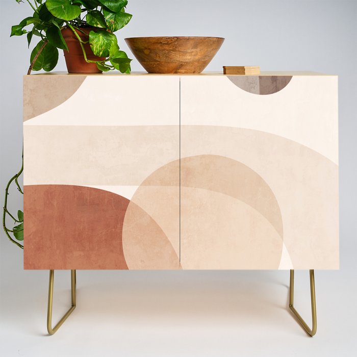 Abstract Minimal Shapes 16 Credenza Gallery Image 1