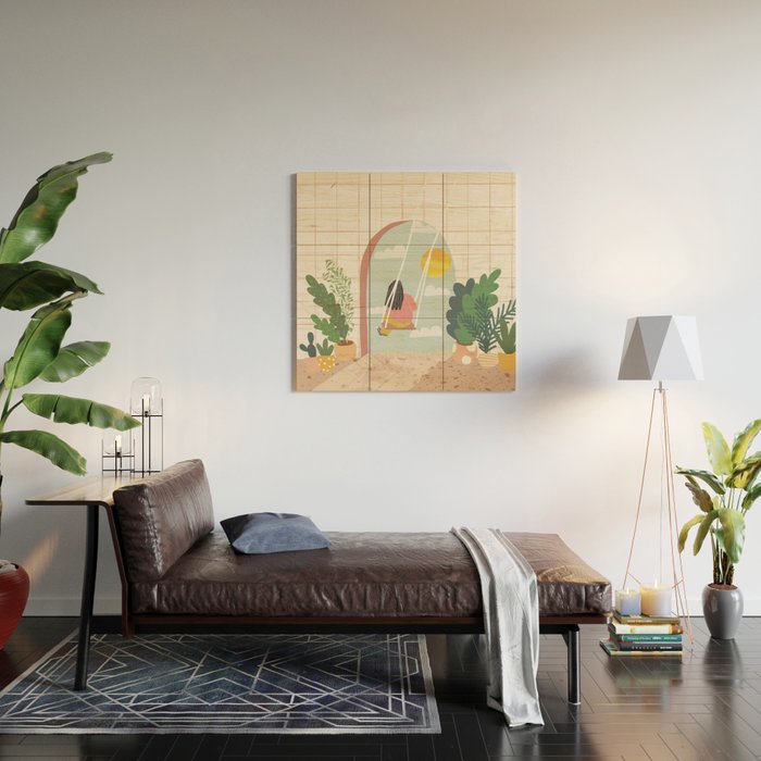 The Future is Bright Wood Wall Art Gallery Image 2