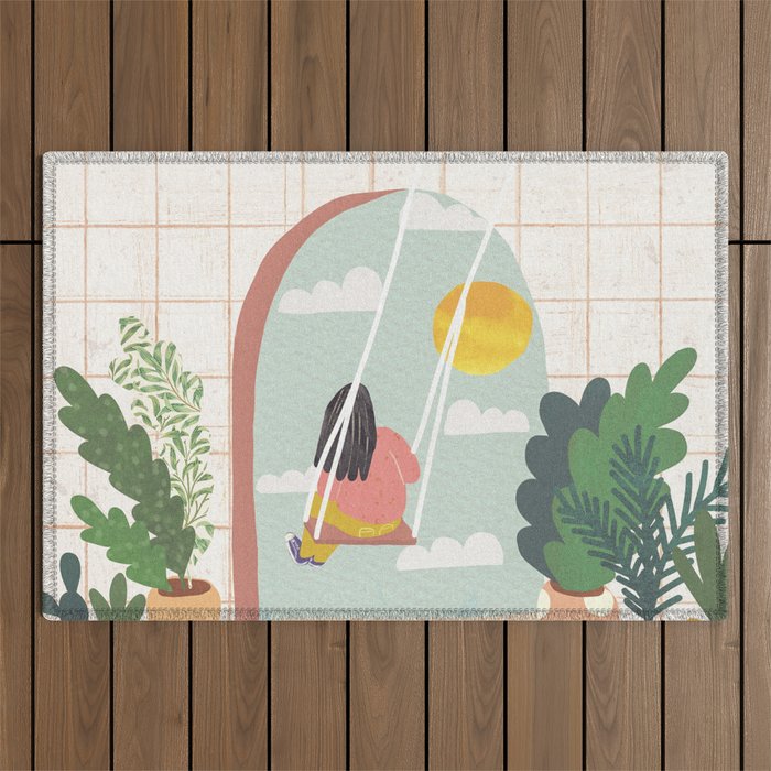 The Future is Bright Outdoor Rug Gallery Image 1