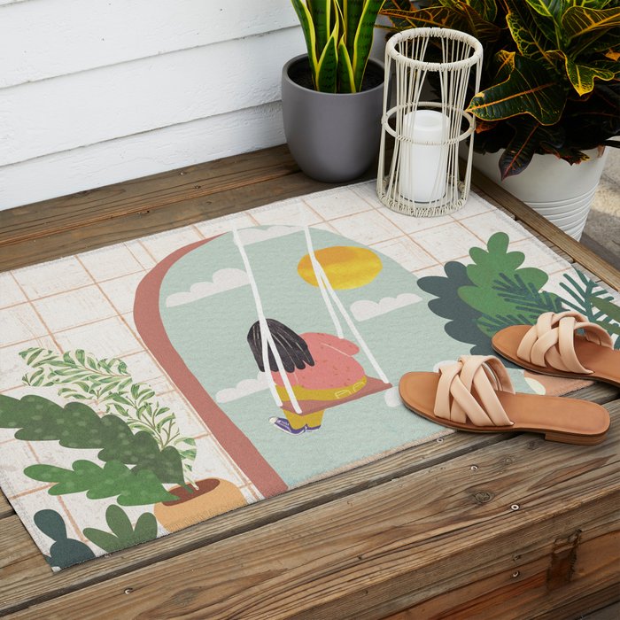 The Future is Bright Outdoor Rug Gallery Image 2