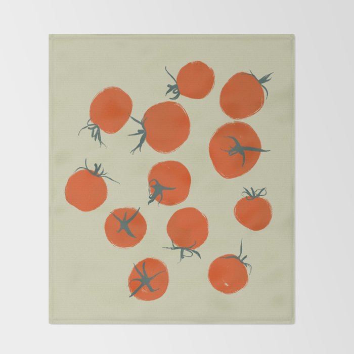 Dozen Pomodoros Throw Blanket Gallery Image 2