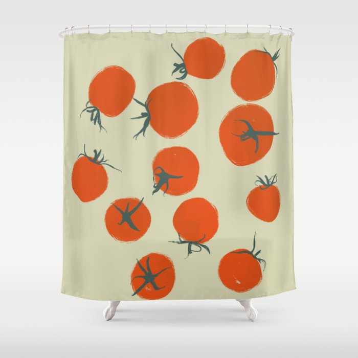 Dozen Pomodoros Shower Curtain Gallery Image 1