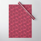 Winter & Woodsy Pine Trees in Ruby Red Wrapping Paper Gallery Image 1