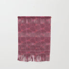 Winter & Woodsy Pine Trees in Ruby Red Wall Hanging Gallery Image 1