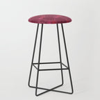 Winter & Woodsy Pine Trees in Ruby Red Stool Gallery Image 1