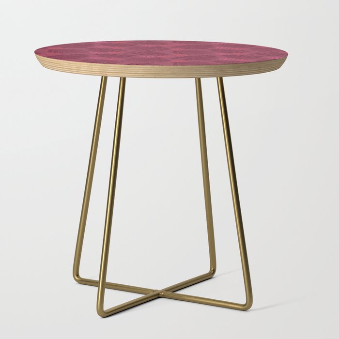 Winter & Woodsy Pine Trees in Ruby Red Side Table Gallery Image 1