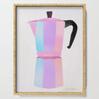 Neon Coffee Moka Pot Serving Tray Gallery Image 1