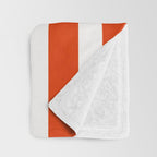 Still life - red stripe Throw Blanket Gallery Image 3
