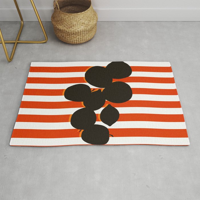 Still life - red stripe Rug Gallery Image 1