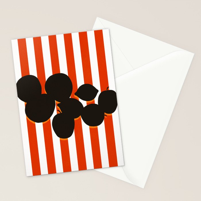 Still life - red stripe Stationery Card Gallery Image 2