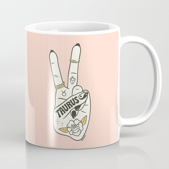 TAURUS (PEACE SIGN COLLECTION) Coffee Mug Gallery Image 1
