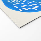 Mid Century Modern abstract Minimalist Fun Colorful Shapes Patterns Ikea Yellow & Blue Welcome Mat Gallery Image 2