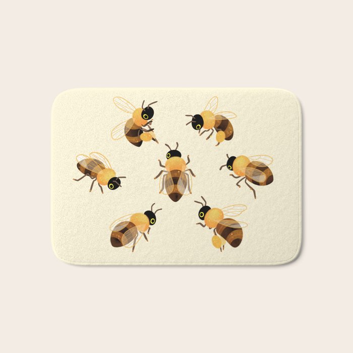 Honey bees Bath Mat Gallery Image 1