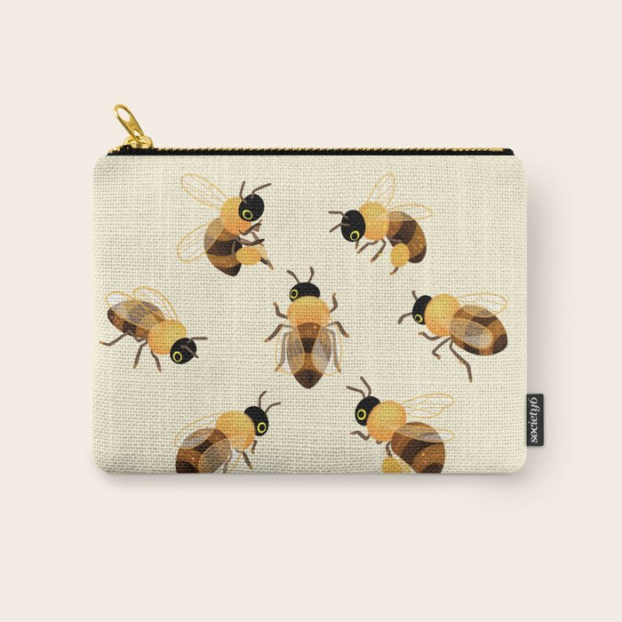 Honey bees Carry All Pouch Gallery Image 1