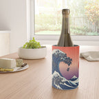 The Great Wave of Black Pug Wine Chiller Gallery Image 4