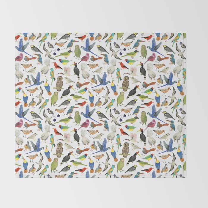 Endangered Birds Around the World Throw Blanket Gallery Image 2