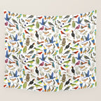 Endangered Birds Around the World Wall Tapestry Gallery Image 4